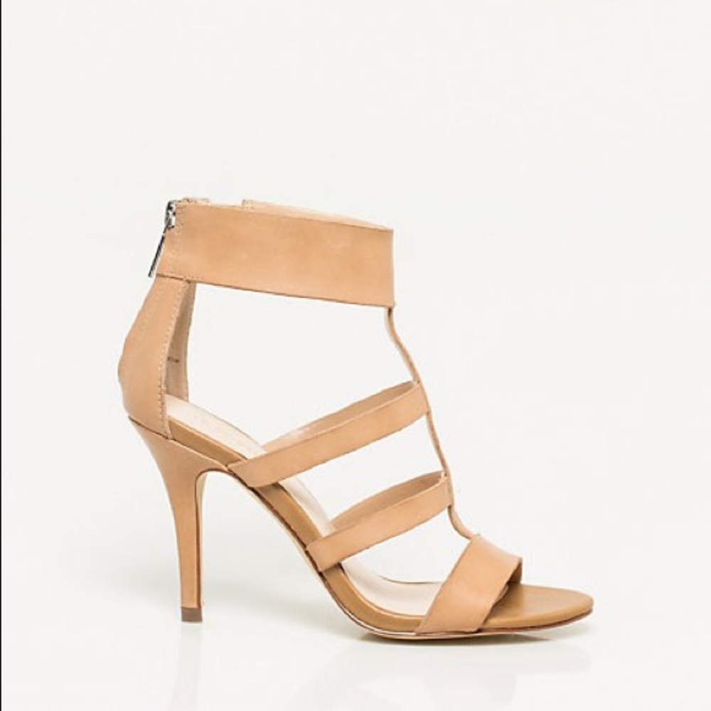 NIB 💯Leather Gladiator Caged Heels - Picture 5 of 5
